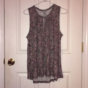 Black, White and Pink H&M Blouse